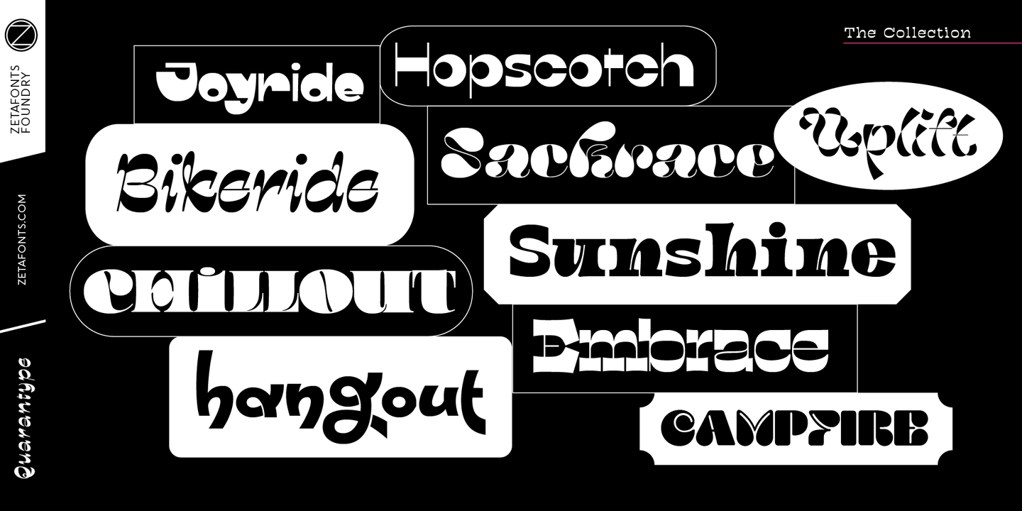 Quarantype Bikeride Font preview